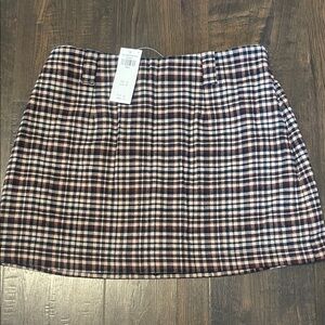 Abercrombie & Fitch Checkered Mini Skirt